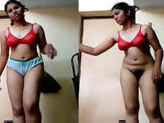 Modest Desi Belle takes her clothes off to show off her XXX assets during a sex tape