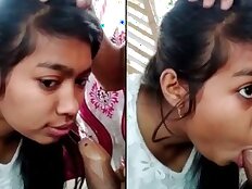 Cute Assamese college girl gives a blowjob to her lover